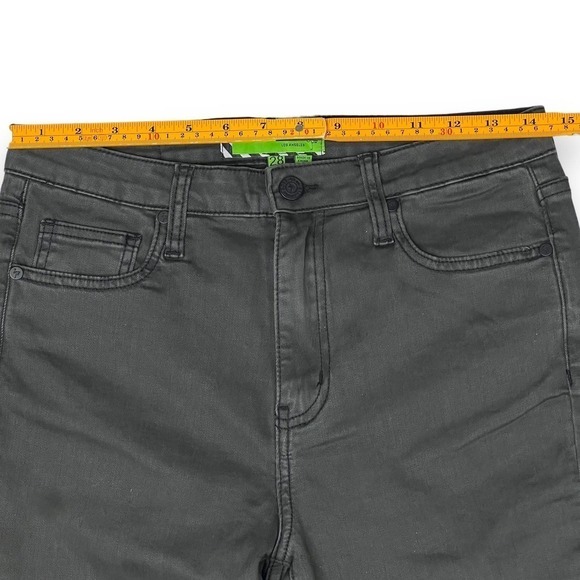 Free People x Sandrine Rose Woman’s Sz 28 Super Flare Jeans Charbon Gray New - Picture 8 of 16